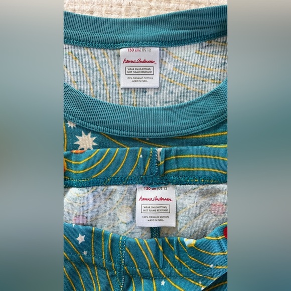 Hanna Anderesson Long John Pajamas Organic Cotton | Solar System | 150CM / US 12 - Picture 9 of 10
